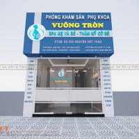 Thiết kế phòng khám sản phụ khoa Vuông Tròn